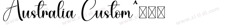Australia Custom字体转换